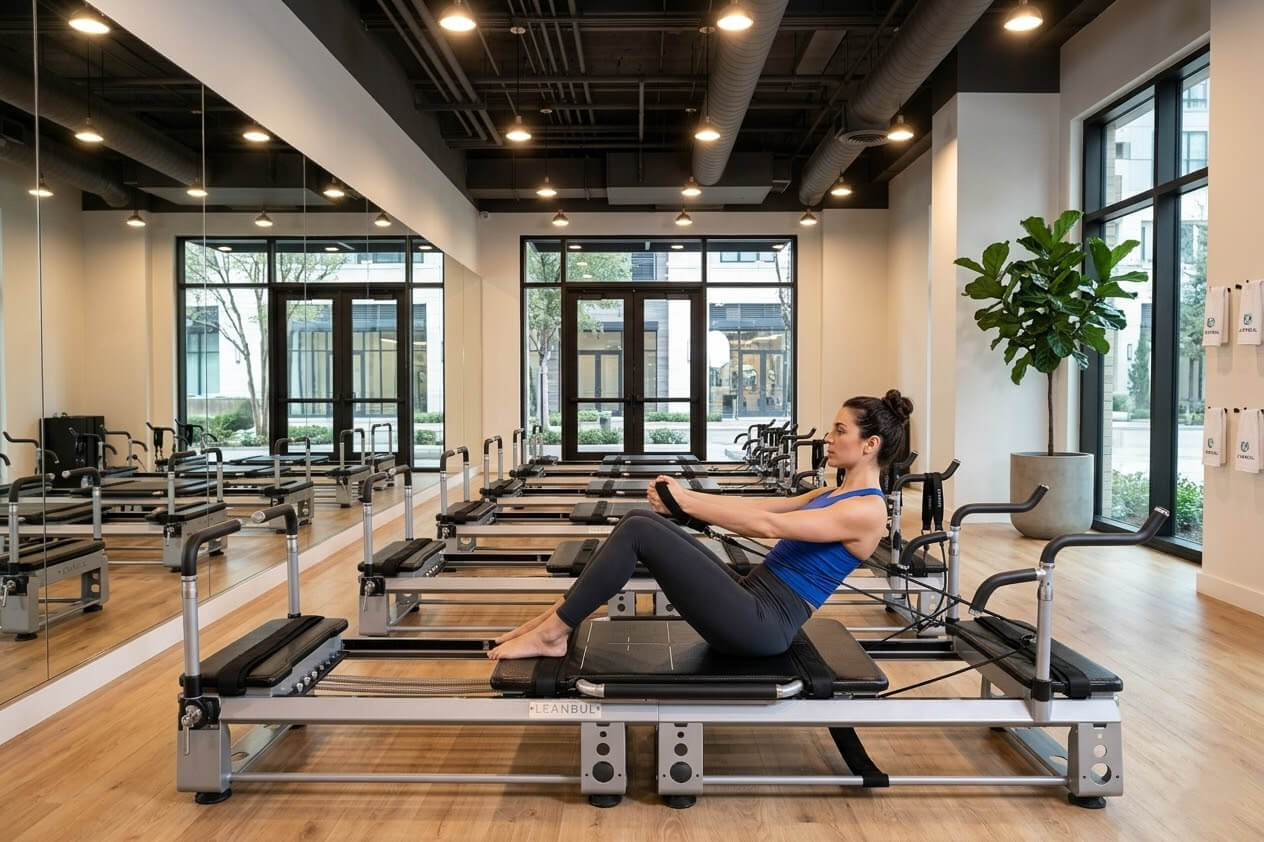 beginner friendly Pilates reformer for easy and guided training